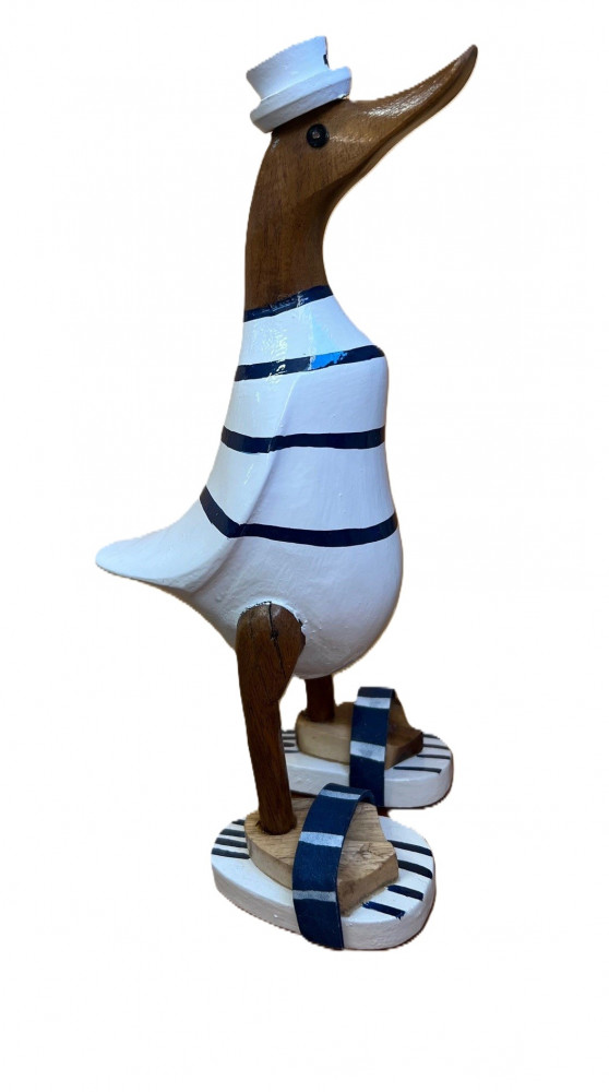 Ente Urlaub am Meer aus Bambus