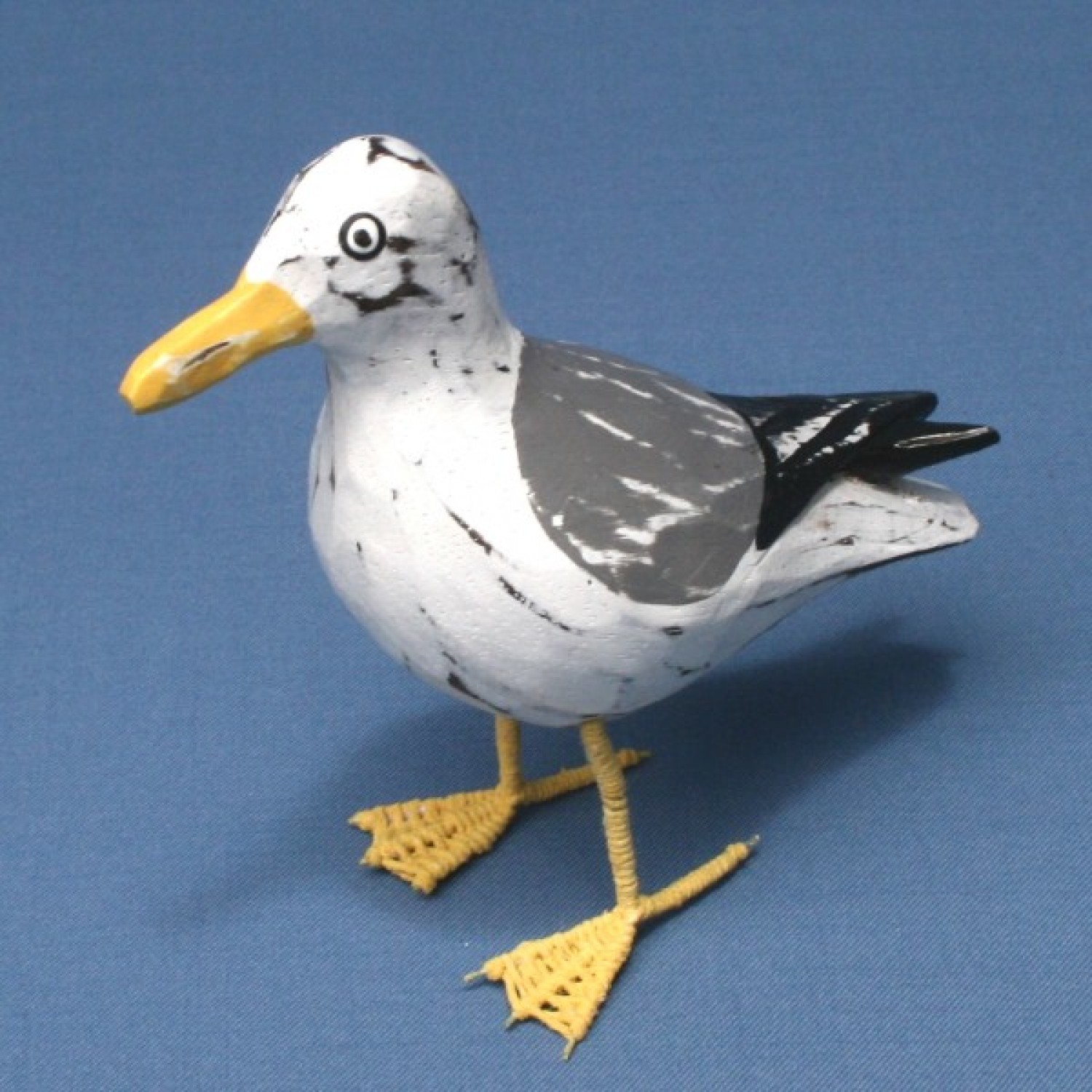 Möwe mit Drahtfüßen ca. 14 cm