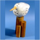 Möwe auf Poller ca. 40 cm